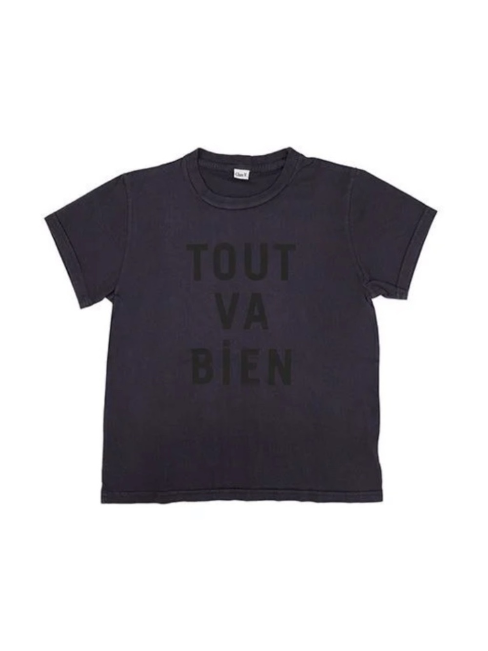 Clare V. Tout Va Bien Camp Tee in Navy